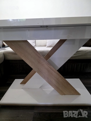 Продавам трапезна разтегателна маса, снимка 2 - Маси - 51667829