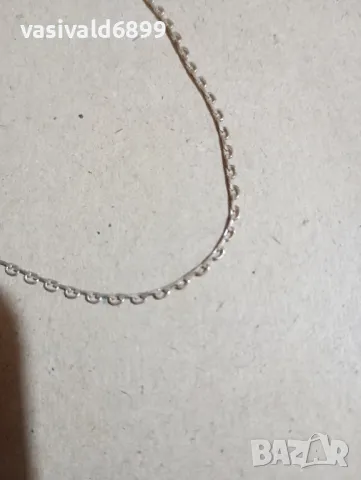 Сребърно синджирче , снимка 3 - Колиета, медальони, синджири - 48253377
