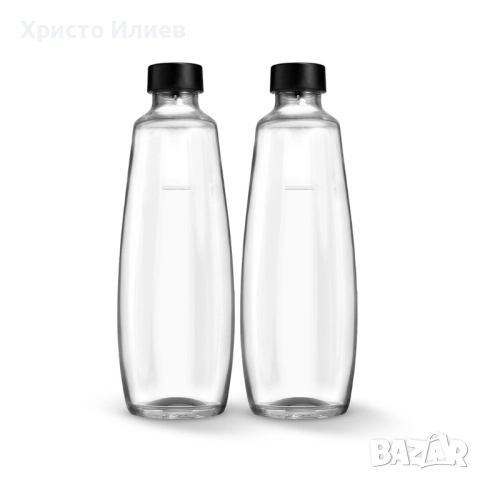 Стъклени бутилки SodaStream DUO 2бр х 1L за сода, снимка 2 - Други стоки за дома - 52464761