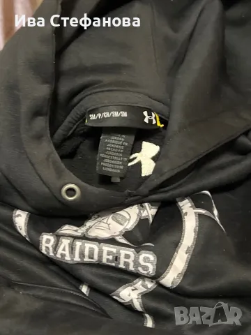 Under Armour унисекс модел  оригинален черно ново худи блуза спотно горнище с качулка , снимка 8 - Суичъри - 48991941