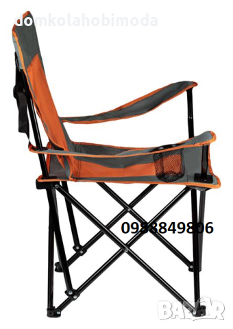 Сгъваем къмпинг стол с чанта, 50x80x78 см, снимка 3 - Къмпинг мебели - 44913082