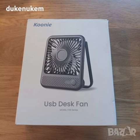 USB Настолен вентилатор – Мини вентилатор с 3 скорости и тих режим 35 dB, снимка 11 - Вентилатори - 52546979