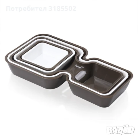 Цветни купички от 6 части. Изработени са от висококачествена, плътна пластмаса., снимка 2 - Чинии - 51276829