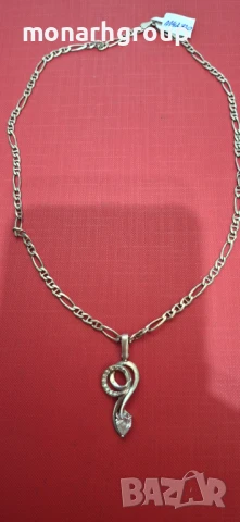Сребърна верижка с висулка, снимка 2 - Колиета, медальони, синджири - 50926714