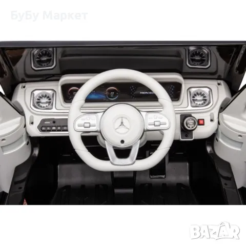 Акумулаторен джип Mercedes EQG Electric G-Class 12V с отварящи се врати меки гуми 4x4, снимка 13 - Електрически играчки - 48634605