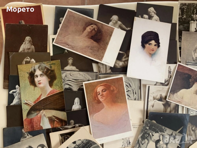 73бр.много стари картички на тема изкуство-Отлично състояние, снимка 5 - Филателия - 51548653