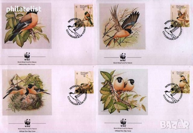 Азорски острови - Португалия 1990 4 броя FDC WWF