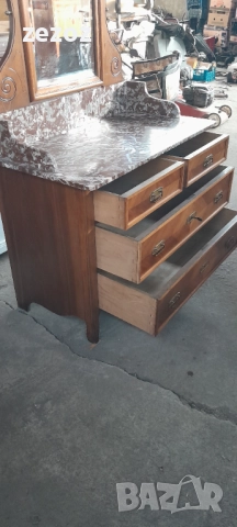 Антикварен тоалетен шкаф №70, снимка 6 - Шкафове - 52232511