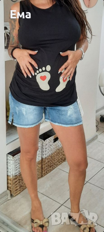 Къси дънки за бременни , снимка 15 - Дрехи за бременни - 36483736