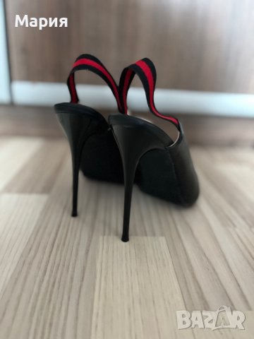 Черни обувки на висок ток, снимка 4 - Дамски обувки на ток - 36863521