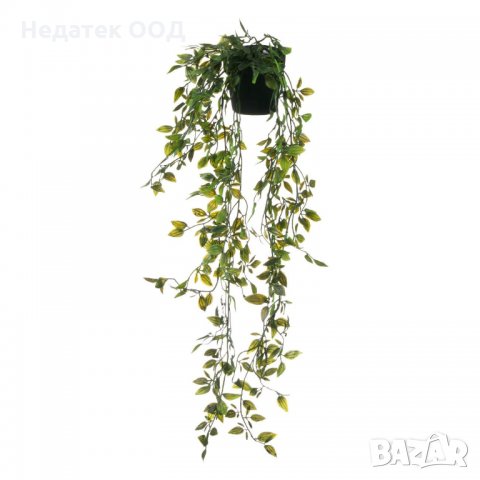 Декоративна саксия с висяща зеленина, 65 см, снимка 1 - Изкуствени цветя - 35591602