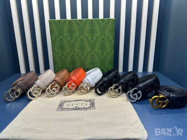 колани от естествена кожа в кутия gucci , снимка 5 - Колани - 50595911