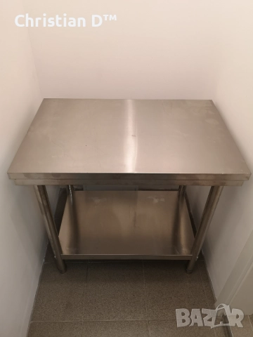 Работна маса от неръждаема стомана , снимка 2 - Друго търговско оборудване - 52187256