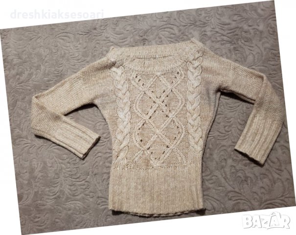 Плетена блуза , снимка 3 - Блузи с дълъг ръкав и пуловери - 38891208