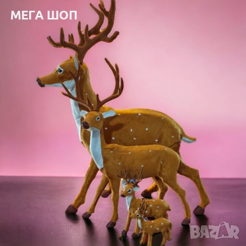 Елегантен коледен елен – перфектната празнична декорация, снимка 2 - Декорация за дома - 52641452
