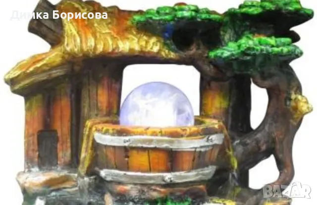 Воден фонтан "Фън Шуй" с въртящо се светещо кълбо, снимка 4 - Декорация за дома - 47557439