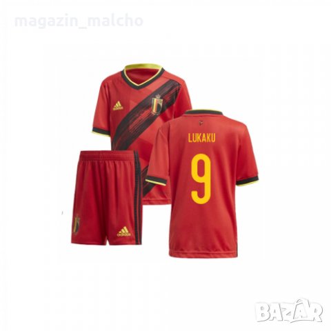 ДЕТСКИ ФУТБОЛЕН ЕКИП – ADIDAS FA BELGIAN LUKAKU 9; размери: 104/116 см., снимка 1 - Футбол - 33298152