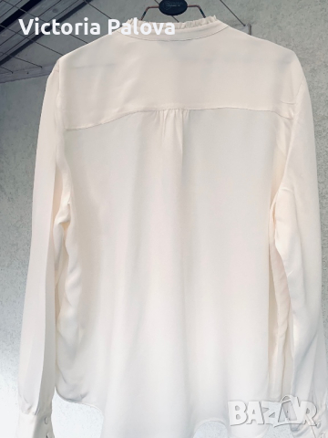 Разкошна копринена риза/блуза цвят екрю ( айвъри), снимка 7 - Ризи - 44846261