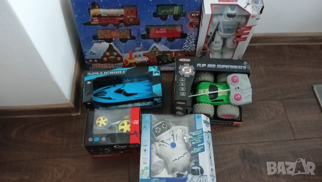 6бр играчки колада подарък влак робот кола лодка кораб количка дистанционно детски бебешки музикални, снимка 2 - Други - 52706412