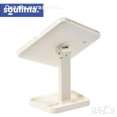 LED огледало за грим и козметика, сензорен екран, трислойно огледало за грим, регулируема светлина, снимка 9 - Огледала - 53452686