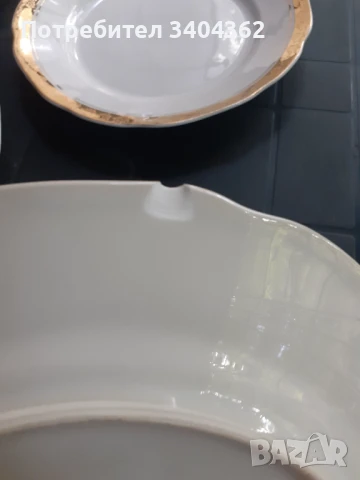 Български порцелан Китка Нови Пазар големи чинии 6 бр., снимка 6 - Антикварни и старинни предмети - 51054820