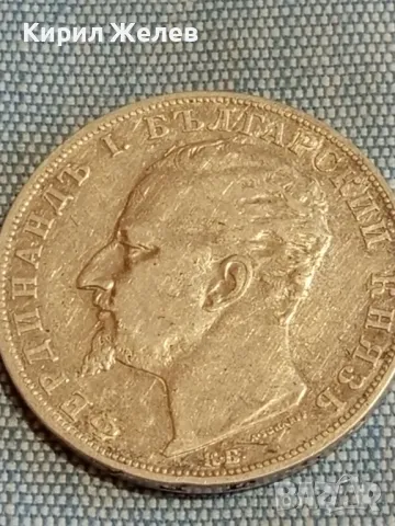 Сребърна монета 5 лева 1894г. Княжество България Княз Фердинанд първи 50045, снимка 3 - Нумизматика и бонистика - 48941654