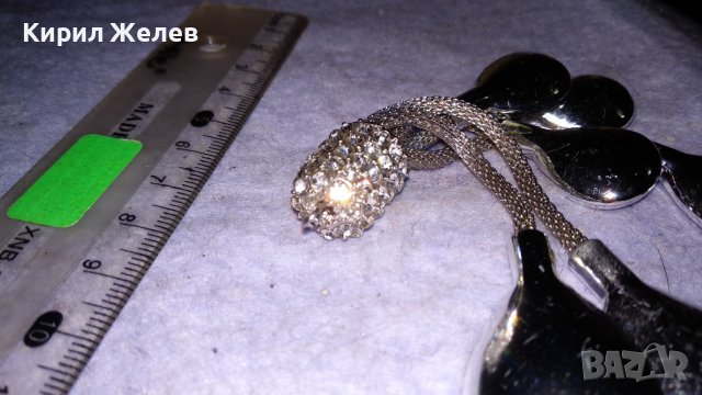 ПРЕКРАСНА СРЕБРИСТА ФЕШЪН - АРТ ВИСУЛКА КРИСТАЛНО УКРАШЕНИЕ 25282, снимка 7 - Други - 39082411