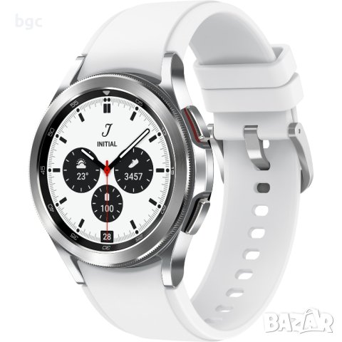 НОВ Часовник Smartwatch Samsung Galaxy Watch 4, 42mm, LTE, Classic, Silver - 24  месеца гаранция, снимка 2 - Смарт часовници - 42979054
