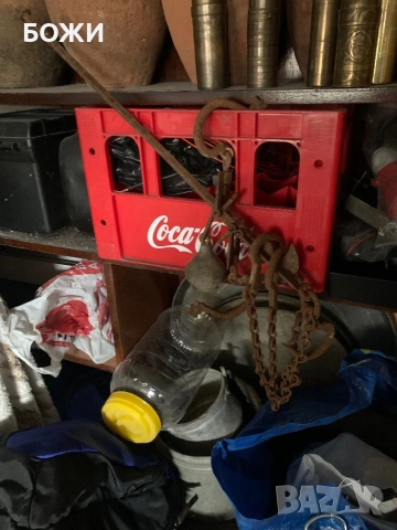 Автентичен старинен кантар – ковано желязо – XIX–XX век, снимка 2 - Антикварни и старинни предмети - 53061898