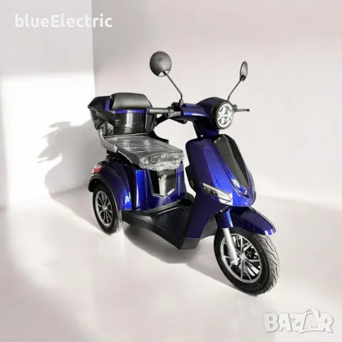 Електрическа Триколка blueElectric BM1-LUX 2000W | 60V | 24Ah | BLUE/BLACK