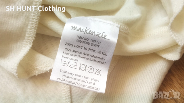 Mackenzie GRANDPA SHIRT 100% Merino Wool размер M термо блуза 100% Мерино вълна - 1691, снимка 11 - Екипировка - 52842331