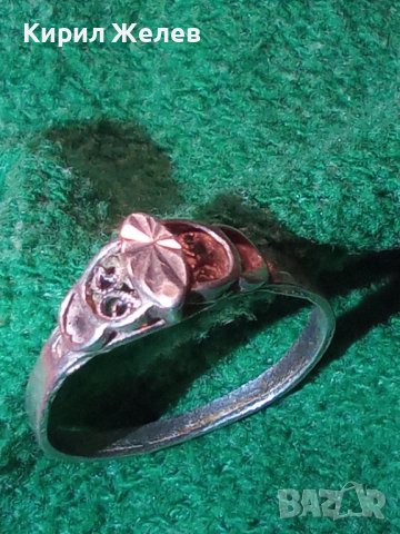 СРЕБЪРЕН АРТ НУВО ОРНАМЕНТИРАН ПРЪСТЕН СРЕБРО 925 АНГЛИЯ РЪЧНА ИЗРАБОТКА УНИКАТ 25839, снимка 4 - Пръстени - 35826830