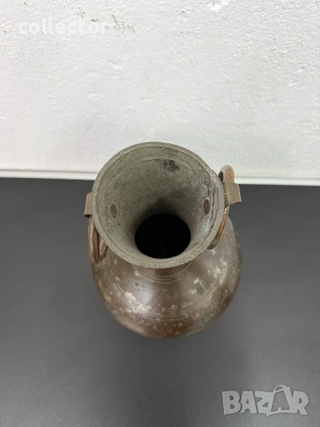 Ръчно кован меден съд / саксия. №7799, снимка 8 - Антикварни и старинни предмети - 53015769