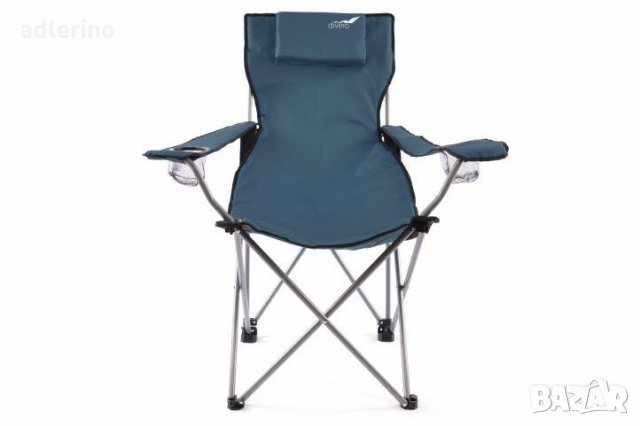 Рибарски стол, сгъваем стол, пикник стол, къмпинг стол - 1 брой, тъмно синьо - 130 кг