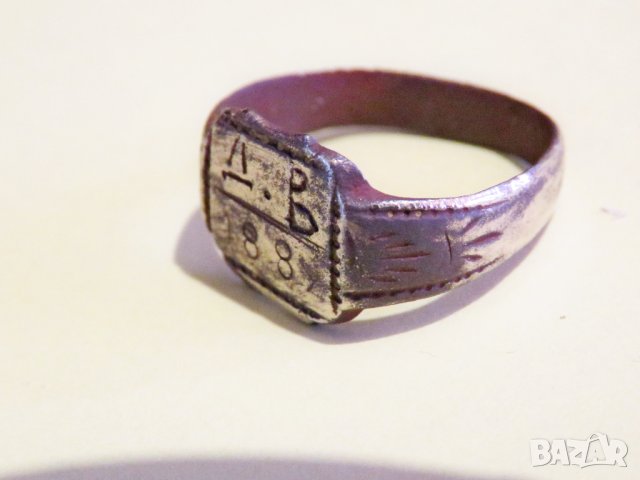 Старинен военнен пръстен 1889 г. за ценители и колекционери ., снимка 2 - Антикварни и старинни предмети - 36844474
