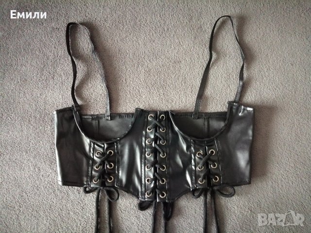 Кожен корсет колан с връзки - S, M , снимка 6 - Колани - 38332846