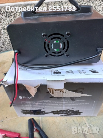 Вентелирано зарядно 12/24в с реглаж на ампеража, снимка 2 - Аксесоари и консумативи - 51492591