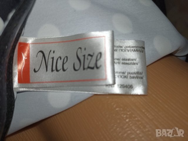 Nice size 100 C/ XL-Нов бански черен на бели точки с много висока талия , снимка 14 - Бански костюми - 40553187