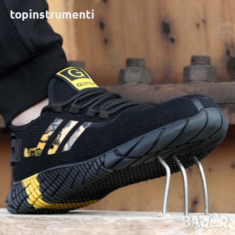 Работни обувки с метално бомбе, дишаща материя, защита S1P, GUYISA 9200, снимка 4 - Маратонки - 39378665