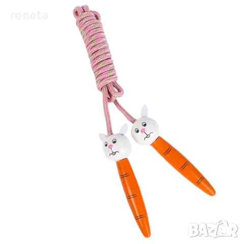 Въже за скачане  Животинки,  Дървена, Забавно, Многоцветен, снимка 3 - Детски топки - 48768498