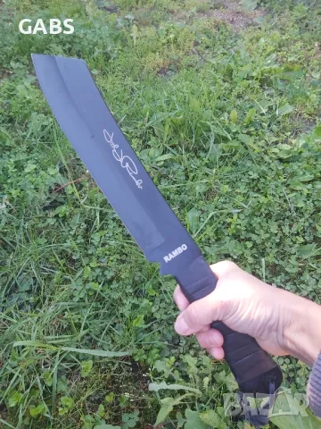 Мачете RAMBO 4 с кожена кания, снимка 8 - Ножове - 49436371