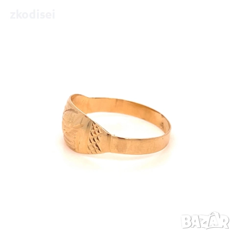 Златен дамски пръстен 1,02гр. размер:57 14кр. проба:585 модел:35637-3, снимка 2 - Пръстени - 52686958