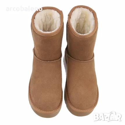 Дамски зимни боти от естествена кожа, 3цвята , снимка 13 - Дамски боти - 47565257