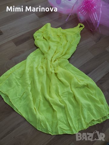 Плажна рокля  наситено жълта
