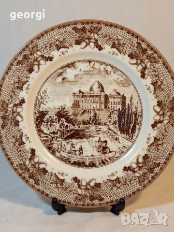 Английска декоративна порцеланова чиния , снимка 1 - Декорация за дома - 40726038