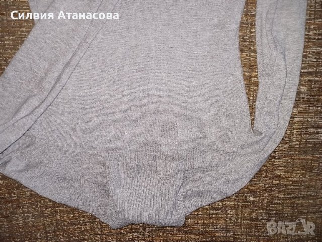 Блуза поло сива, снимка 5 - Блузи с дълъг ръкав и пуловери - 44130113