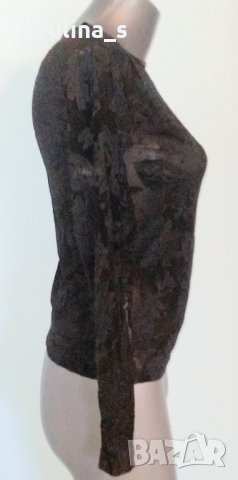 Еластична и мистична блуза с флорален акцент , снимка 4 - Блузи с дълъг ръкав и пуловери - 27424639