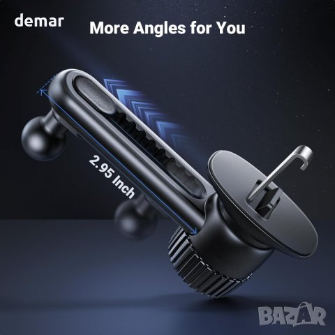 UGREEN Магнитна стойка за телефон за кола, съвместима с калъф MagSafe iPhone 12-15 Pro Max Plus Mini, снимка 3 - Аксесоари и консумативи - 43930060