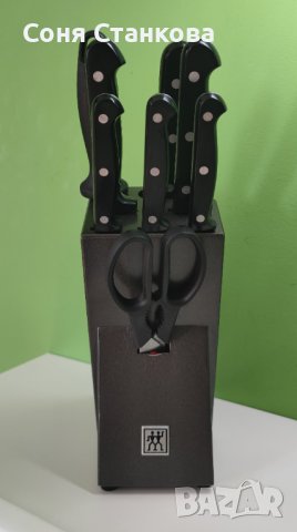 ZWILLING - FOUR STAR - Луксозен комплект кухненски ножове с блок, снимка 4 - Прибори за хранене, готвене и сервиране - 43182646