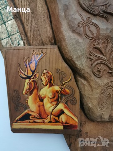 Авторска картина с дърворезба, снимка 3 - Картини - 36653860